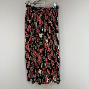 Vintage Principles Floral Maxi Skirt | 1980s Rare find | Cottagecore Rose Design